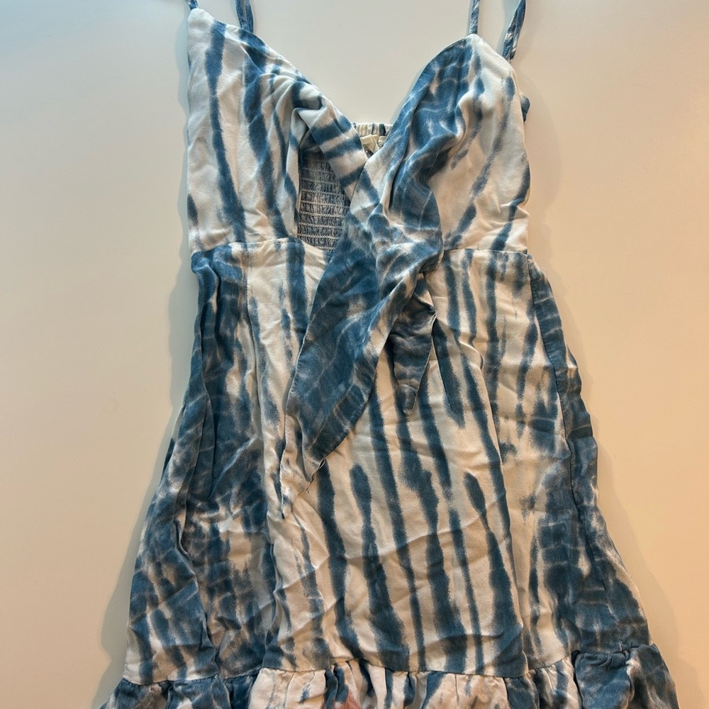 Ocean Drive Blue and White Smocked Dress